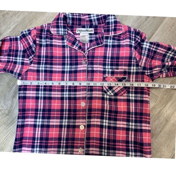 PajamaMania Women's Cotton Flannel Long Sleeve Button-Down Pajamas PJ Set - Picture 13 of 15